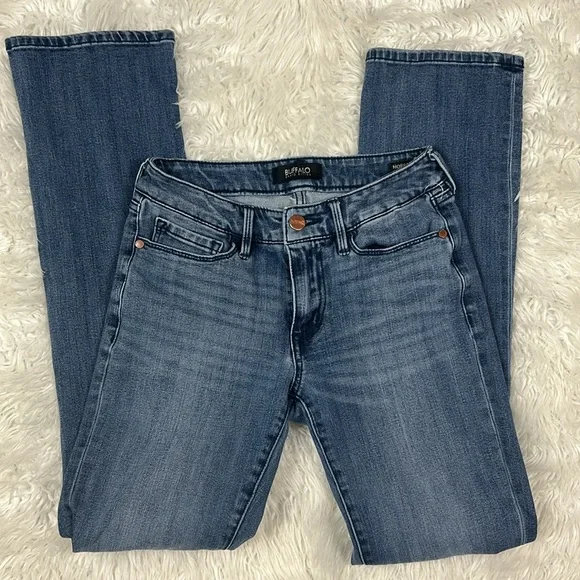 Buffalo David Bitton Hope Blue Straight Leg Jeans - Picture 2 of 6